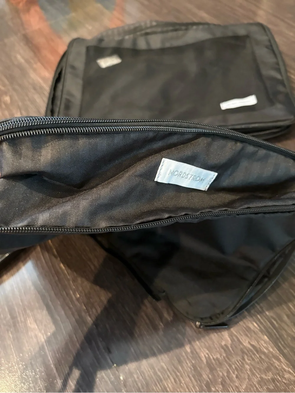 Nordstrom Anniversary Sale GWP Black Mesh expanding Packing Cubes Set (3 Pieces)